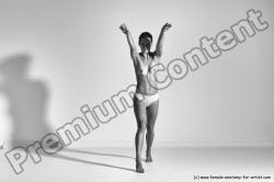 Nude Gymnastic poses Woman White Moving poses Slim long brown Dynamic poses Pinup